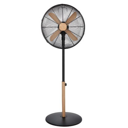 Russell Hobbs RHMPF1601WDB 16" Black Scandi Style Pedestal Fan