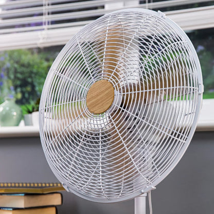 Russell Hobbs RHMPF1601WDW 16" White Scandi Style Pedestal Fan