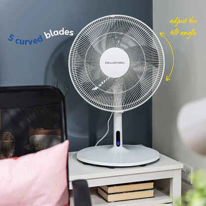 Russell Hobbs RHMPF3IN1 3-in-1 Pedestal Fan in White