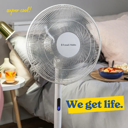 Russell Hobbs RHMPF3IN1 3-in-1 Pedestal Fan in White
