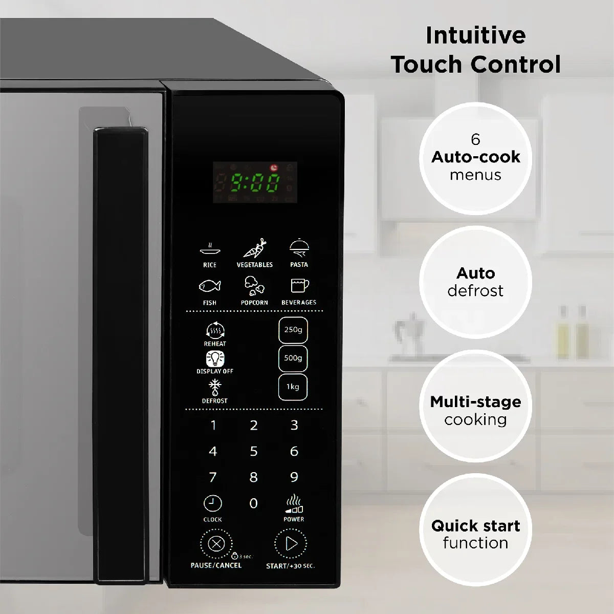 Russell Hobbs RHMT2004B 20L Touch Control Digital Microwave in Black