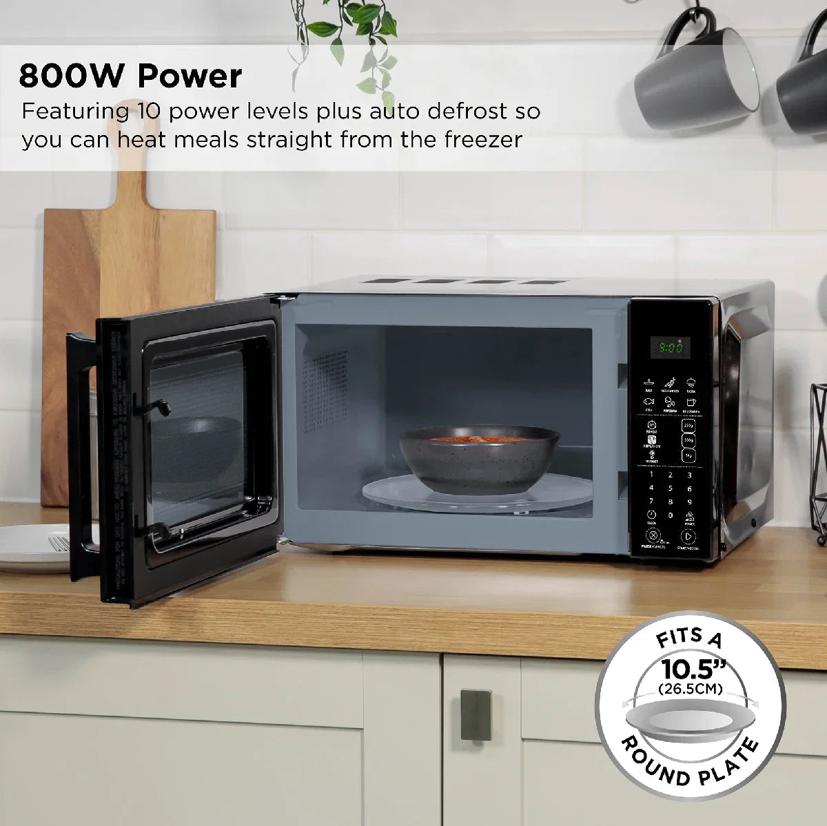 Russell Hobbs RHMT2004B 20L Touch Control Digital Microwave in Black