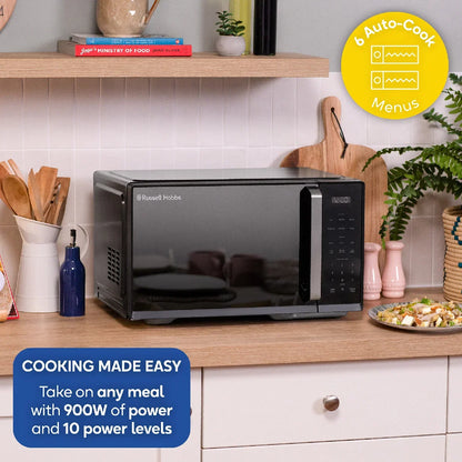 Russell Hobbs RHMT2512B 25L Digital Microwave, Black