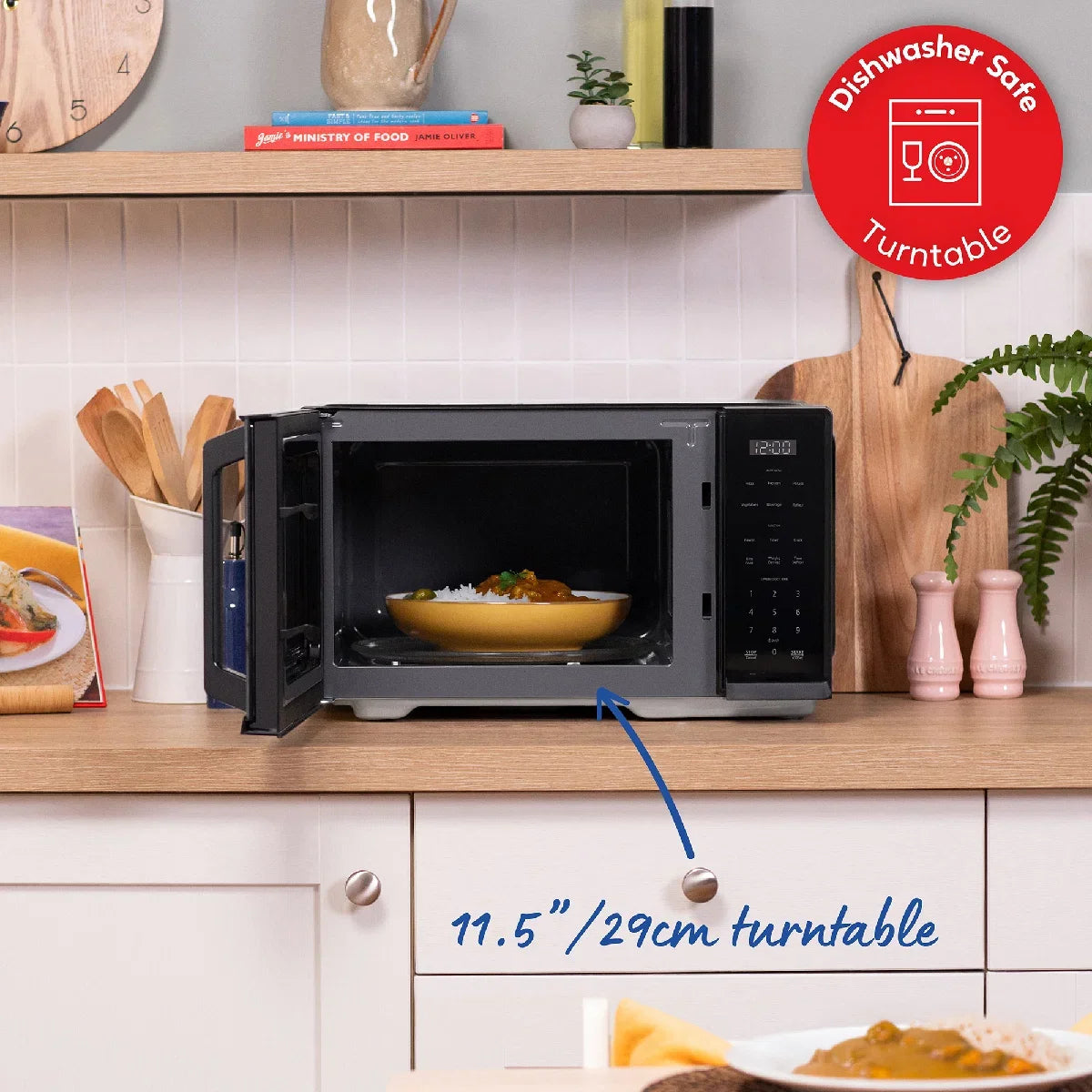 Russell Hobbs RHMT2512B 25L Digital Microwave, Black