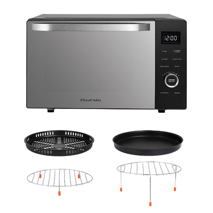 Russell Hobbs® RHMT3001B, 30L 4-in-1 Touch Control Digital Combination Microwave in Black