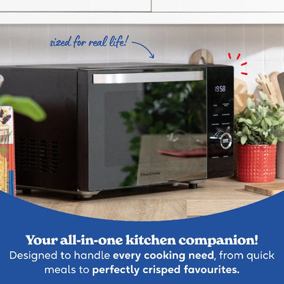 Russell Hobbs® RHMT3001B, 30L 4-in-1 Touch Control Digital Combination Microwave in Black