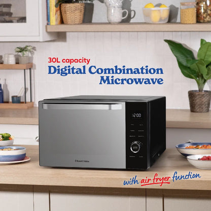 Russell Hobbs® RHMT3001B, 30L 4-in-1 Touch Control Digital Combination Microwave in Black