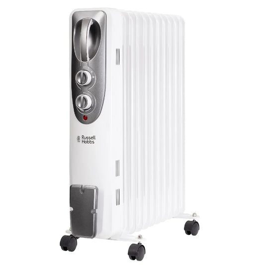 Russell Hobbs RHOFR1106 2.5kW 11-fin Oil Filled Radiator in White