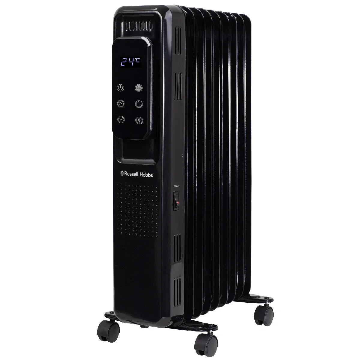 Russell Hobbs RHOFR2009B-D 2kW Digital Touch Control 9-fin Oil Filled Radiator in Black