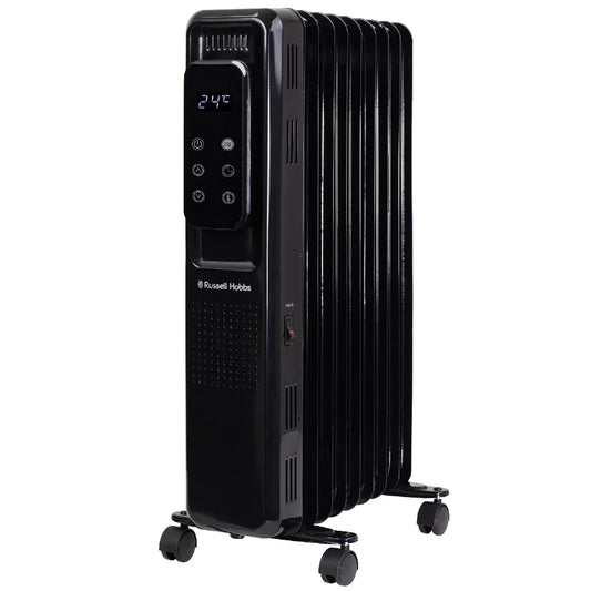 Russell Hobbs RHOFR2009B-D 2kW Digital Touch Control 9-fin Oil Filled Radiator in Black