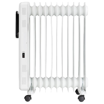 Russell Hobbs RHOFR2521-D 2.5kW Digital Touch Control 11-fin Oil Filled Radiator in White