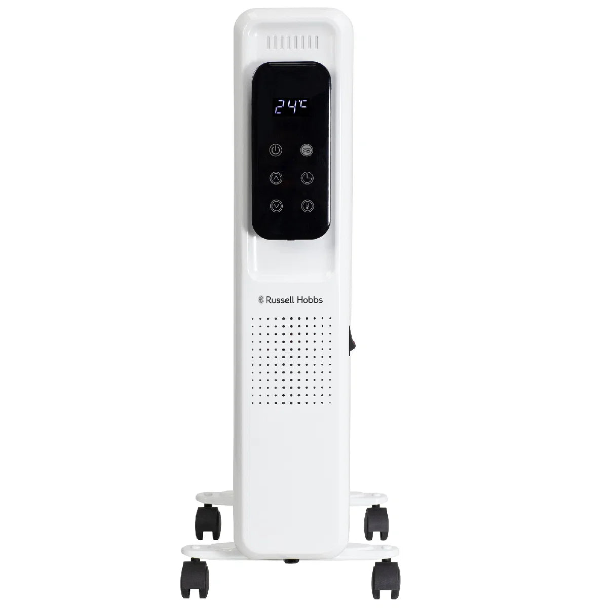 Russell Hobbs RHOFR2521-D 2.5kW Digital Touch Control 11-fin Oil Filled Radiator in White