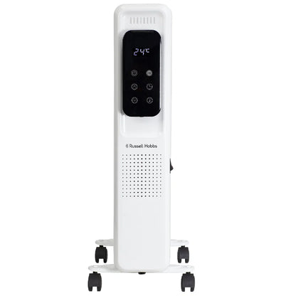 Russell Hobbs RHOFR2521-D 2.5kW Digital Touch Control 11-fin Oil Filled Radiator in White