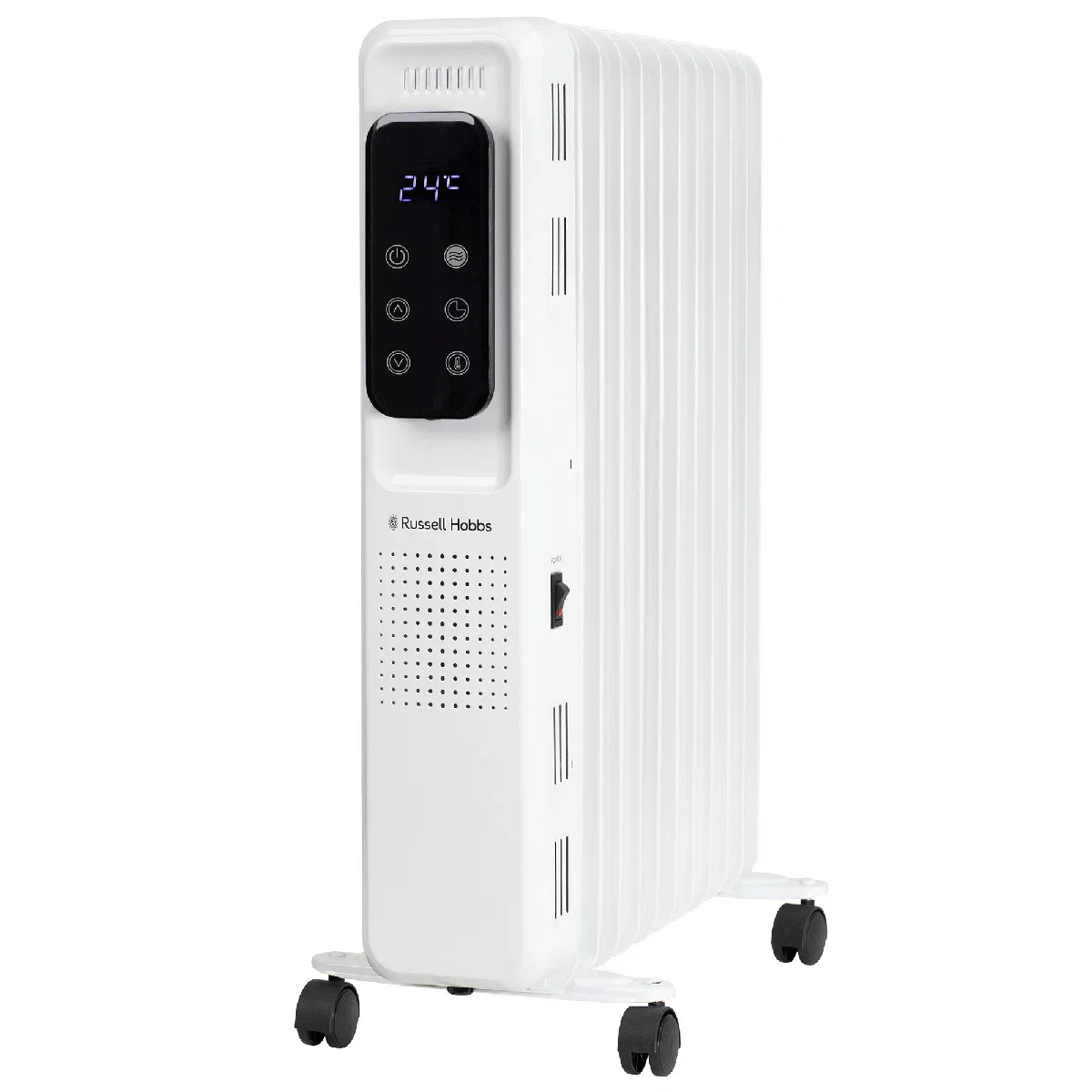 Russell Hobbs RHOFR2521-D 2.5kW Digital Touch Control 11-fin Oil Filled Radiator in White