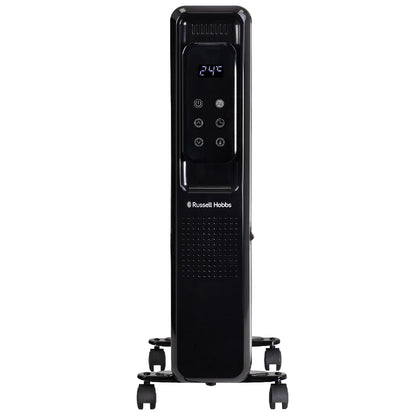 Russell Hobbs RHOFR2521B-D 2.5kW Digital Touch Control 11-fin Oil Filled Radiator in Black