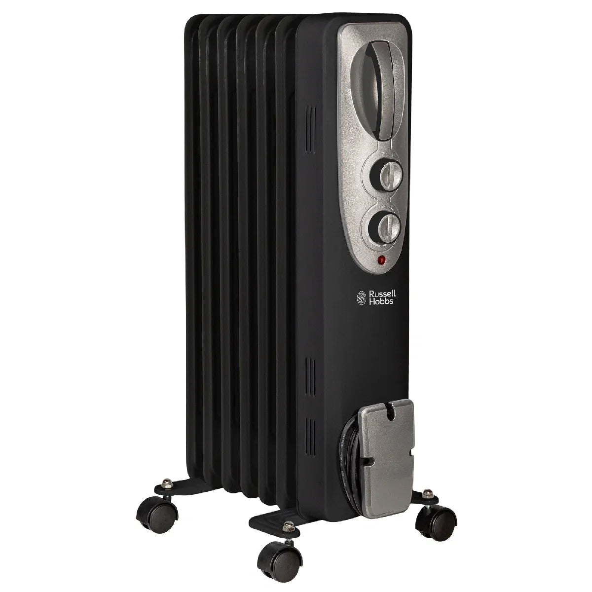 Russell Hobbs RHOFR5001B 1.5kW Oil Filled Radiator, 7 Fin, Black