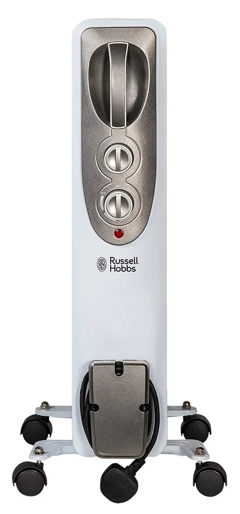 Russell Hobbs RHOFR5001 1.5kW Oil Filled Radiator, 7 Fin, White