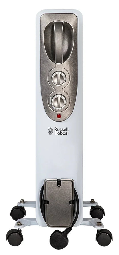 Russell Hobbs RHOFR5001 1.5kW Oil Filled Radiator, 7 Fin, White