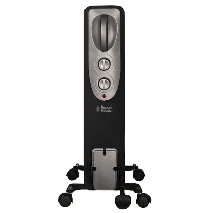 Russell Hobbs RHOFR5002B 2kW Oil Filled Radiator, 9 Fin, Black