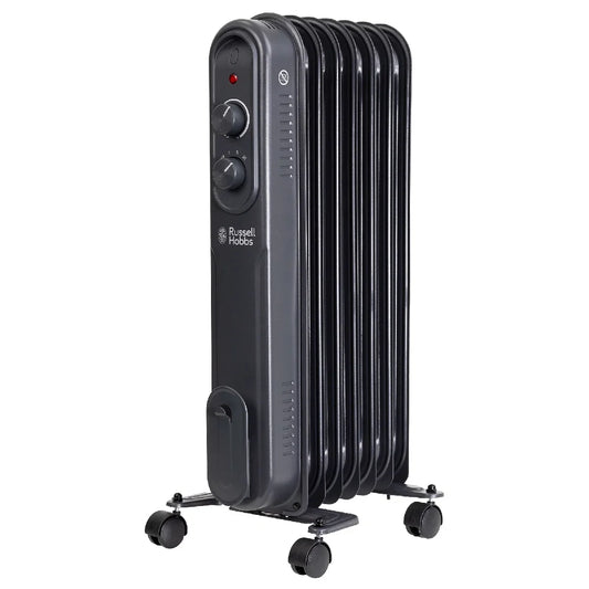 Russell Hobbs RHOFR7004A 1.5kW 7-fin Oil Filled Radiator in Matt Anthracite