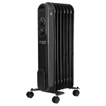 Russell Hobbs RHOFR7004B 1.5kW 7-fin Oil Filled Radiator in Matt Black