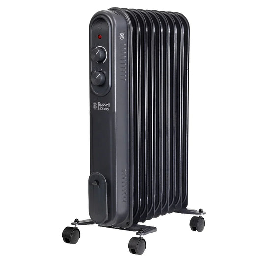 Russell Hobbs RHOFR9004A 2kW 9-fin Oil Filled Radiator in Matt Anthracite