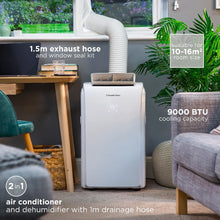 Russell Hobbs RHPAC4002 9000BTU Portable Air Conditioner and Dehumidifier