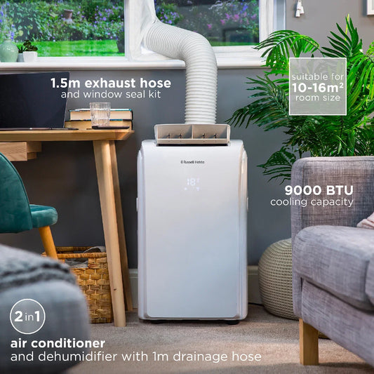 Russell Hobbs RHPAC4002 9000BTU Portable Air Conditioner and Dehumidifier