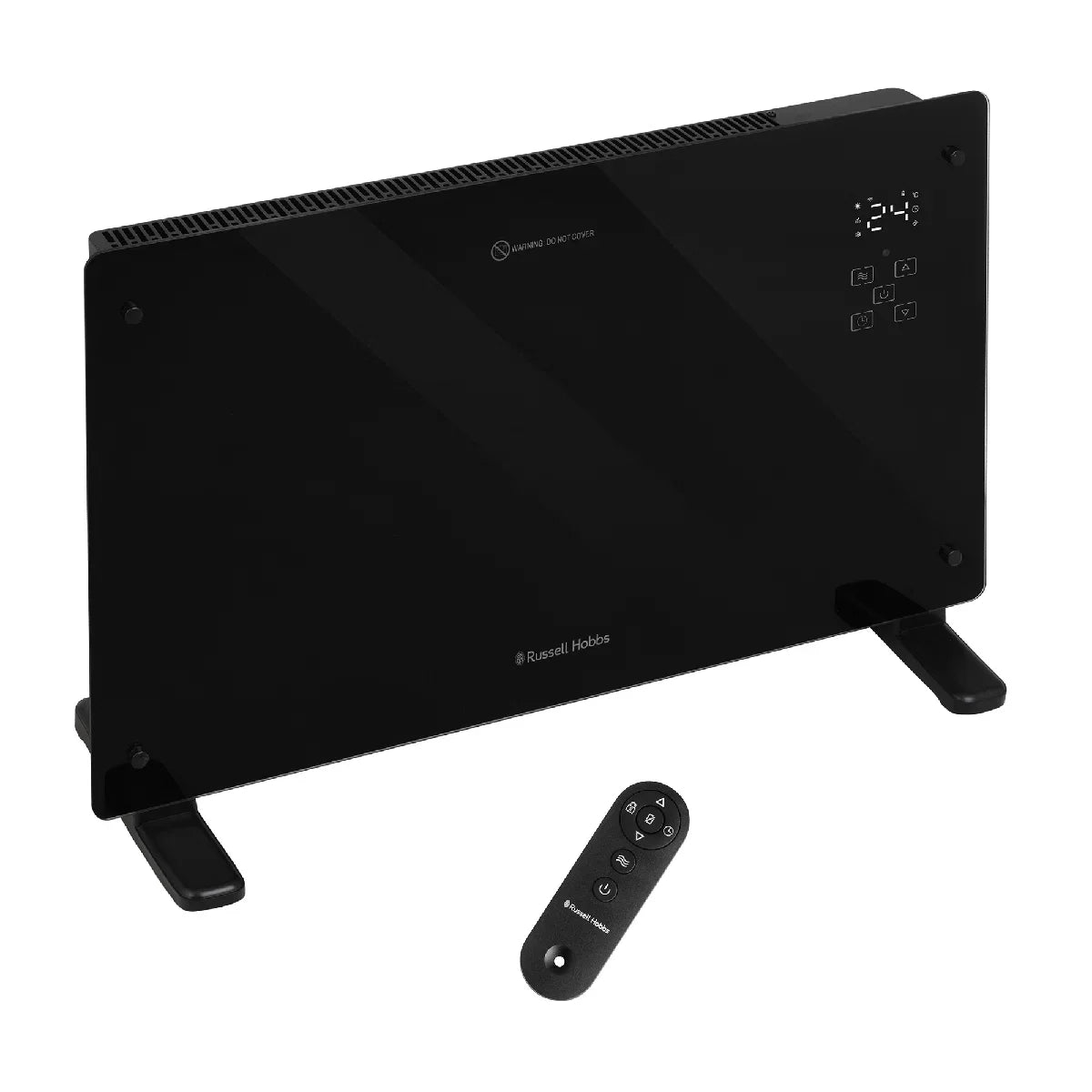 Russell Hobbs® RHPANH2006W, 2kW Smart Wi-Fi Enabled Glass Panel Heater in Black