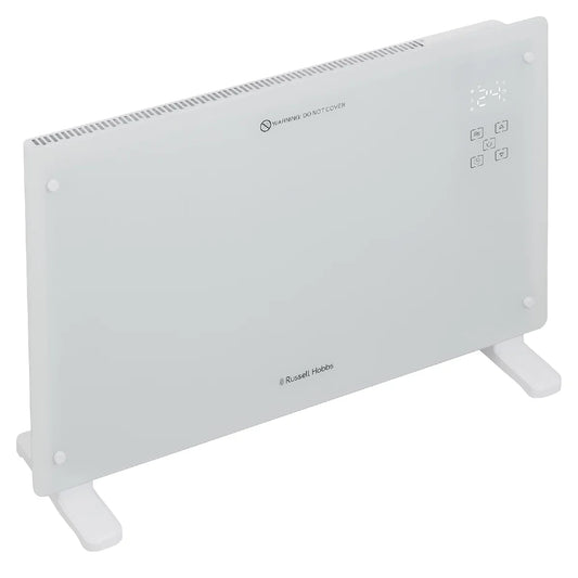 Russell Hobbs® RHPANH2006W, 2kW Smart Wi-Fi Enabled Glass Panel Heater in White