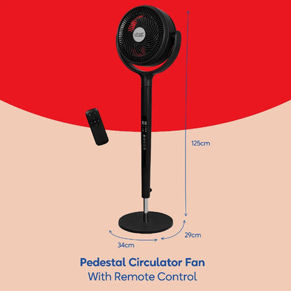 Russell Hobbs RHPCF360 Pedestal Circulator Fan in Charcoal Grey