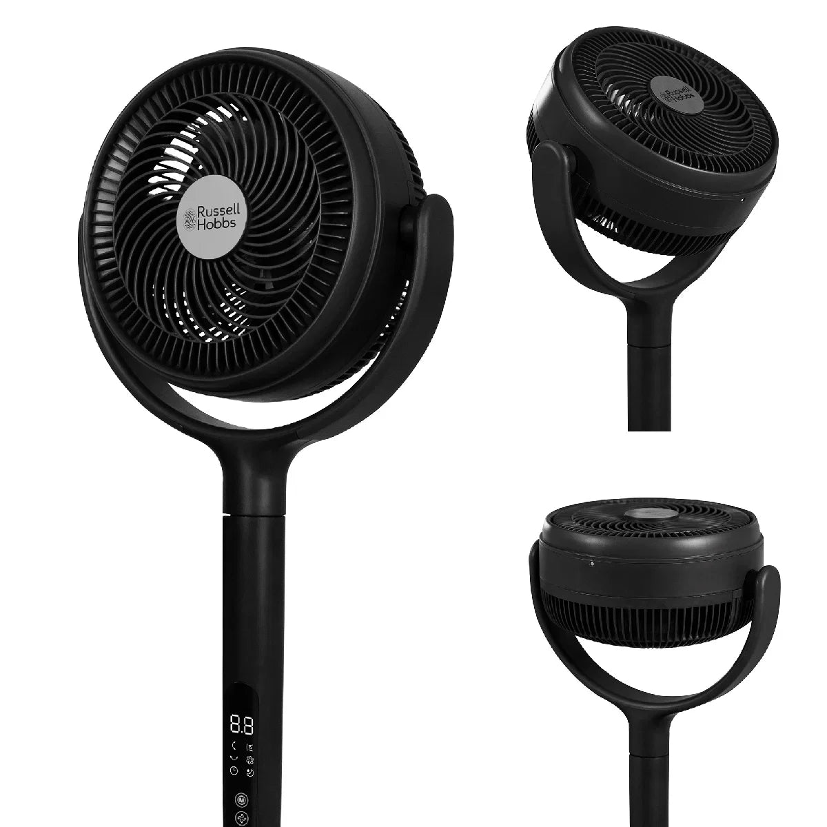 Russell Hobbs RHPCF360 Pedestal Circulator Fan in Charcoal Grey