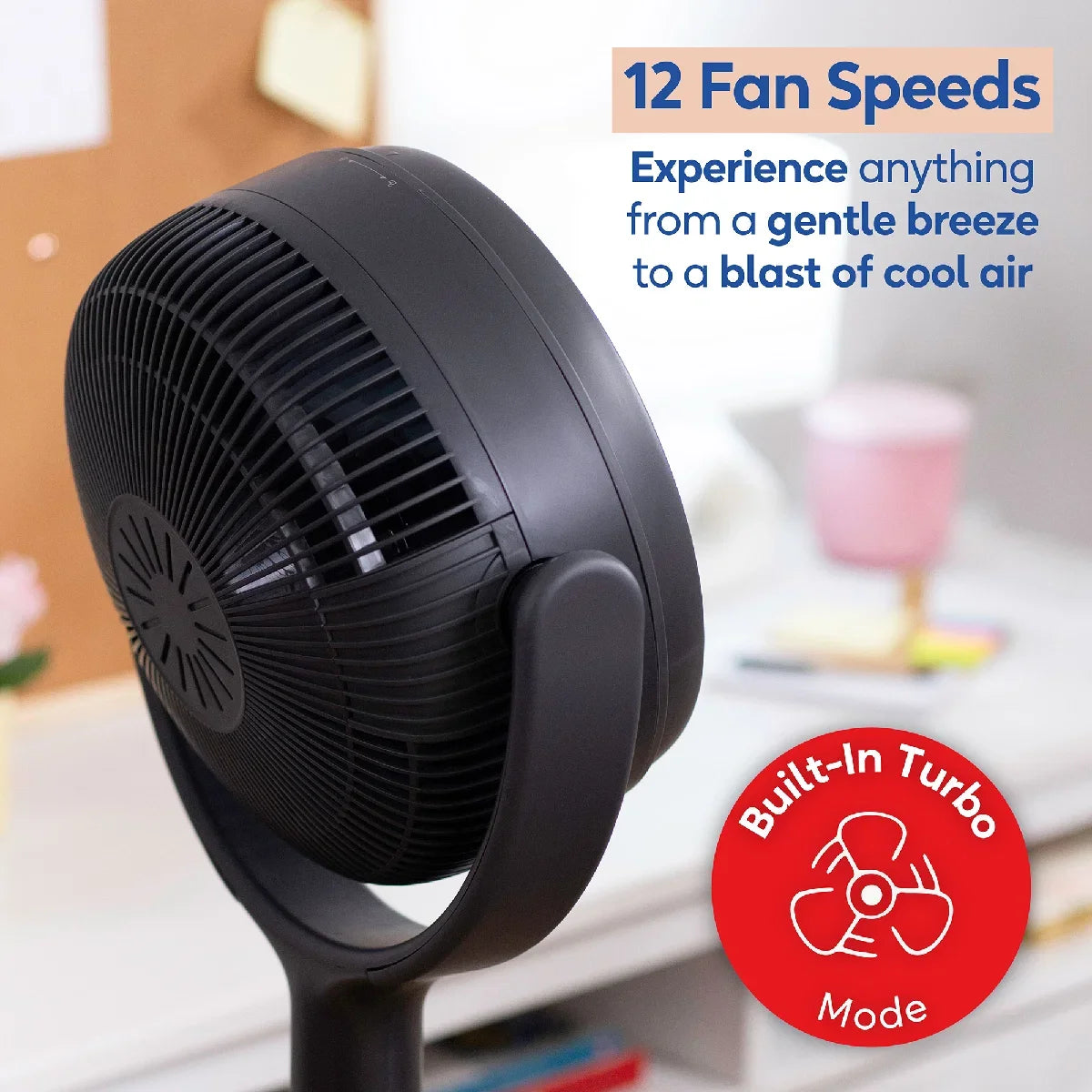 Russell Hobbs RHPCF360 Pedestal Circulator Fan in Charcoal Grey