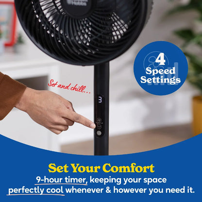 Russell Hobbs RHPCF825B 8” Pedestal Circulator Fan in Black