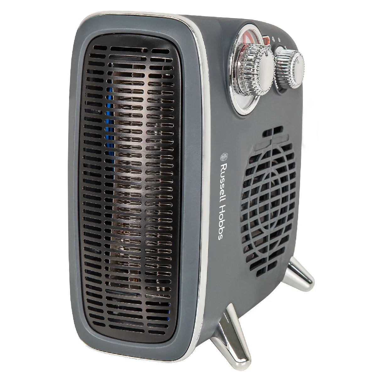 Russell Hobbs RHRETHFH1001G Upright & Horizontal Grey Retro Fan Heater
