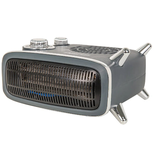 Russell Hobbs RHRETHFH1001G Upright & Horizontal Grey Retro Fan Heater