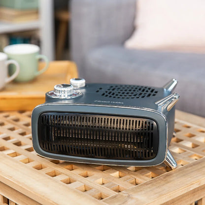 Russell Hobbs RHRETHFH1001G Upright & Horizontal Grey Retro Fan Heater