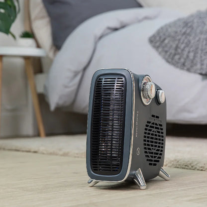 Russell Hobbs RHRETHFH1001G Upright & Horizontal Grey Retro Fan Heater