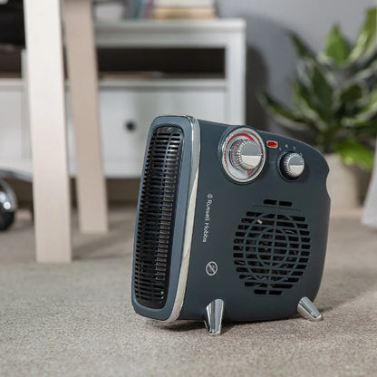 Russell Hobbs RHRETHFH1001G Upright & Horizontal Grey Retro Fan Heater