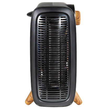 Russell Hobbs RHRETHFH1001WDB Wood & Black, Vertical & Horizontal, 1.8kW Heater, RHRETHFH1001WDB