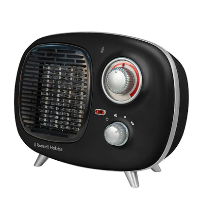 Russell Hobbs RHRETPTC2001B Retro Ceramic Heater in Black