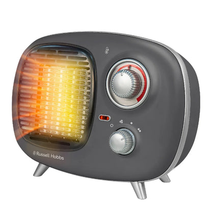 Russell Hobbs RHRETPTC2001G  Retro Ceramic Heater in Grey
