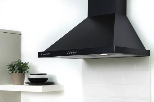 Russell Hobbs RHSCH601B-M 60cm Wide Black Chimney Cooker Hood