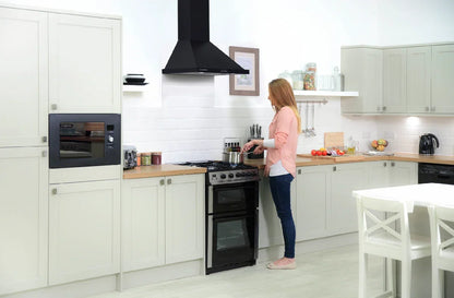 Russell Hobbs RHSCH601B-M 60cm Wide Black Chimney Cooker Hood