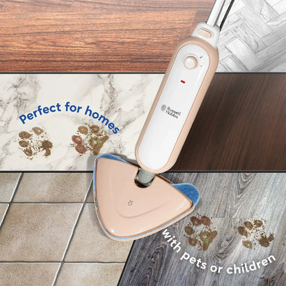 Russell Hobbs RHSM1001BP-G, Steam & Clean Steam Mop in Blush Pink