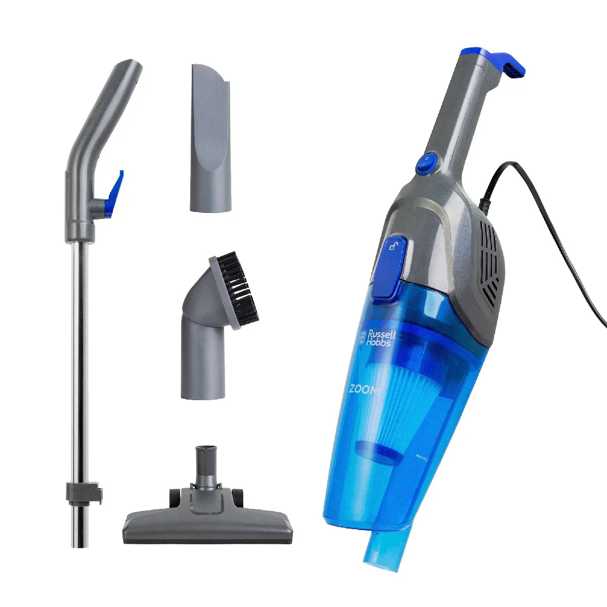 Russell Hobbs® RHSV1002 Zoom 2-in-1 Corded Stick Vacuum Cleaner in Black