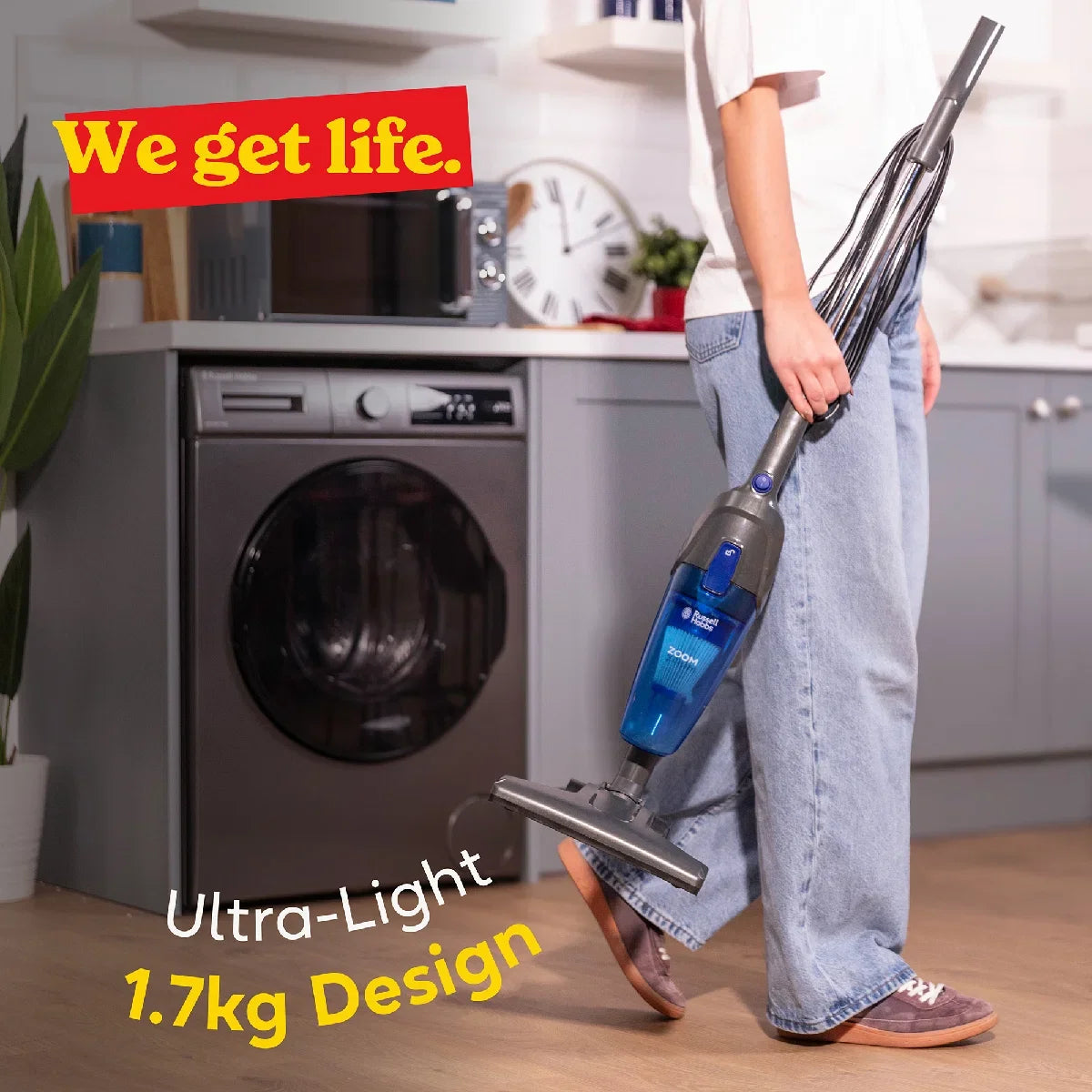 Russell Hobbs® RHSV1002 Zoom 2-in-1 Corded Stick Vacuum Cleaner in Black