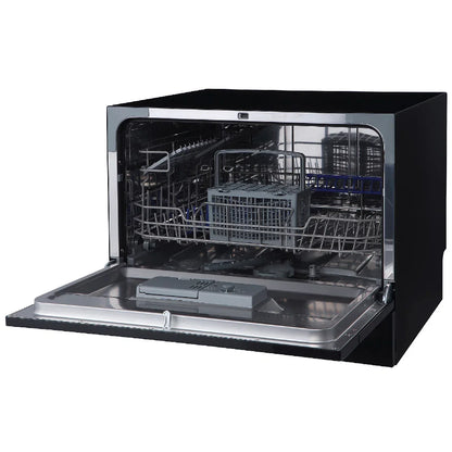 Russell Hobbs® RHTTDW6B, 6 Place Setting Table Top Dishwasher in Black