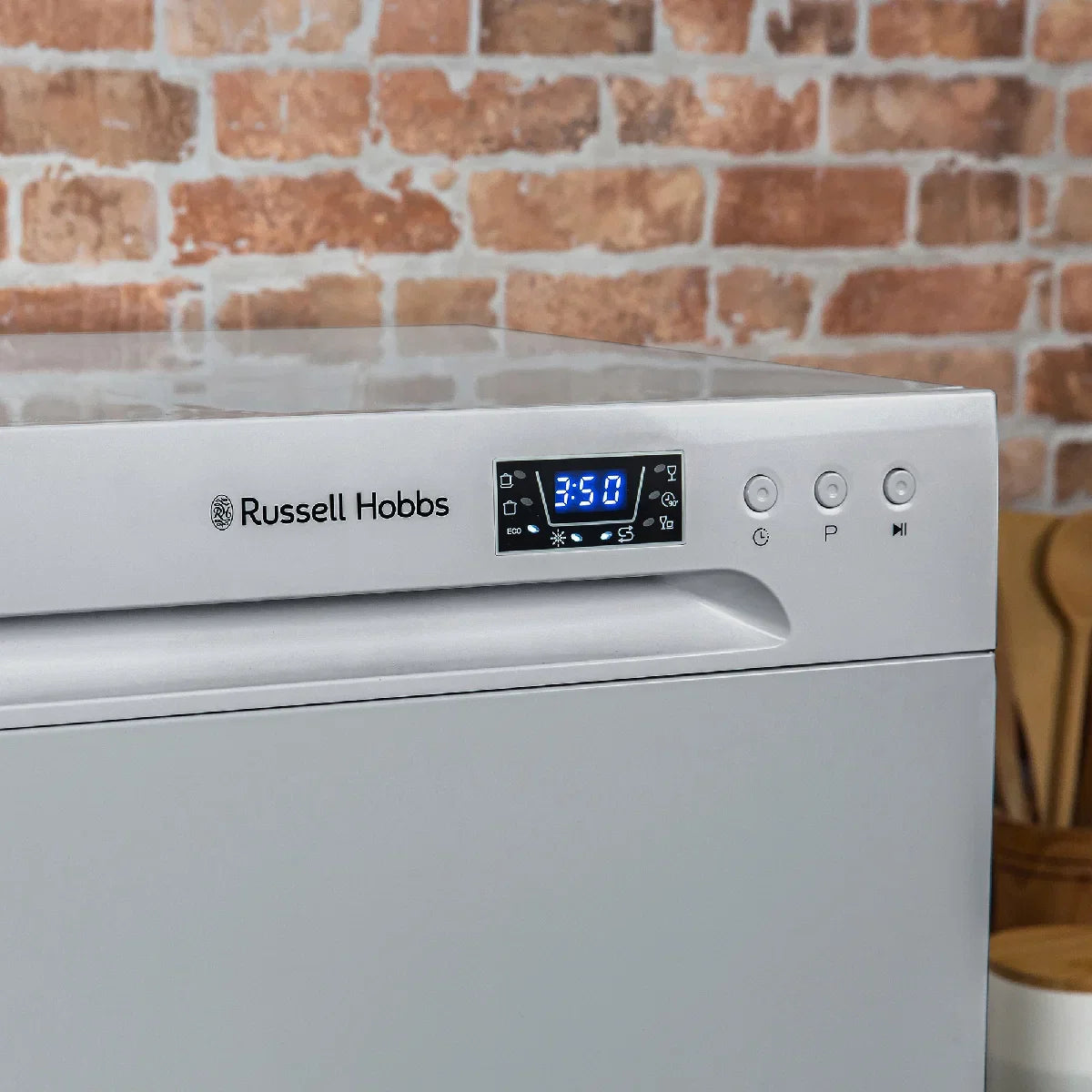 Russell Hobbs® RHTTDW6S, 6 Place Setting Table Top Dishwasher in Silver