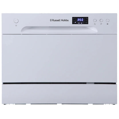 Russell Hobbs® RHTTDW6W, 6 Place Setting Table Top Dishwasher in White
